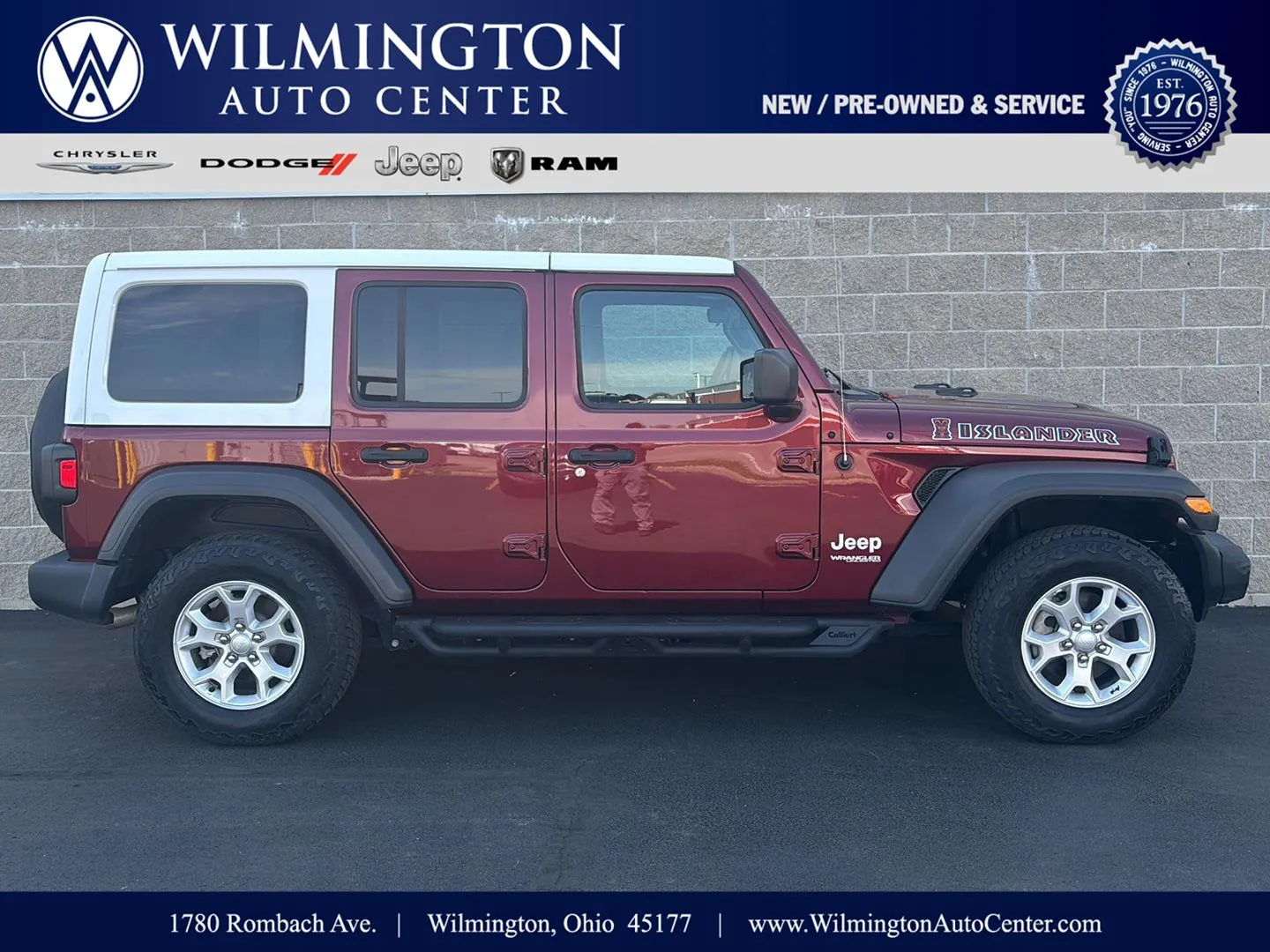 Red 2021 Jeep Wrangler Unlimited Islander for sale in Wilmington, OH