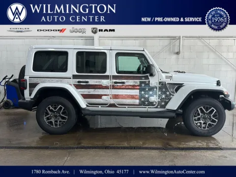 White 2026 Jeep Wrangler Sahara for sale in Wilmington, OH