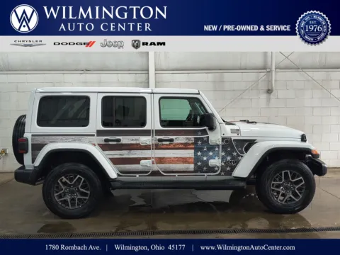 White 2026 Jeep Wrangler Sahara for sale in Wilmington, OH