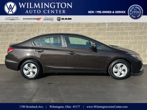Brown 2014 Honda Civic Sedan LX for sale in Wilmington, OH