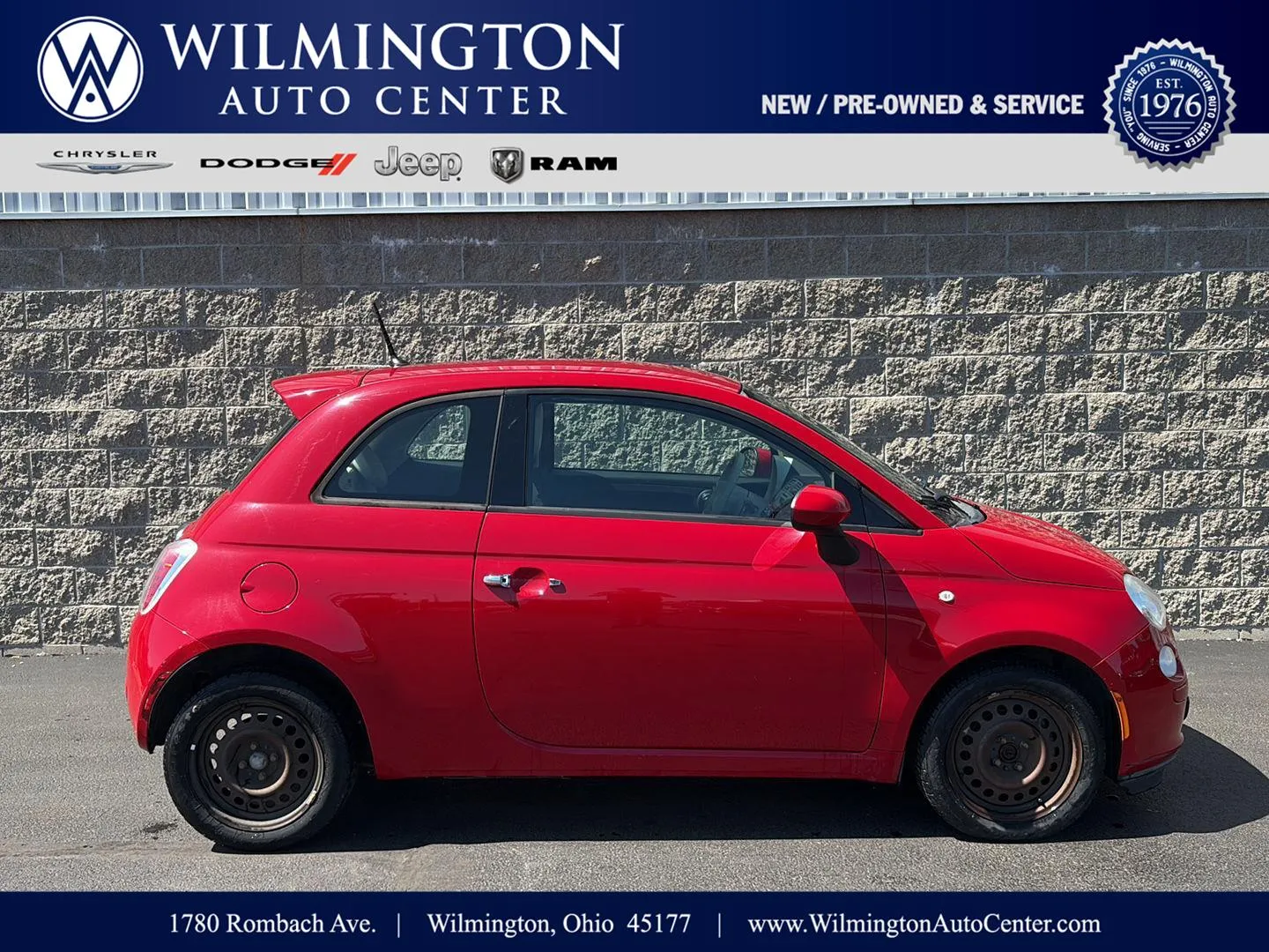 Red 2013 FIAT 500 Pop for sale in Wilmington, OH