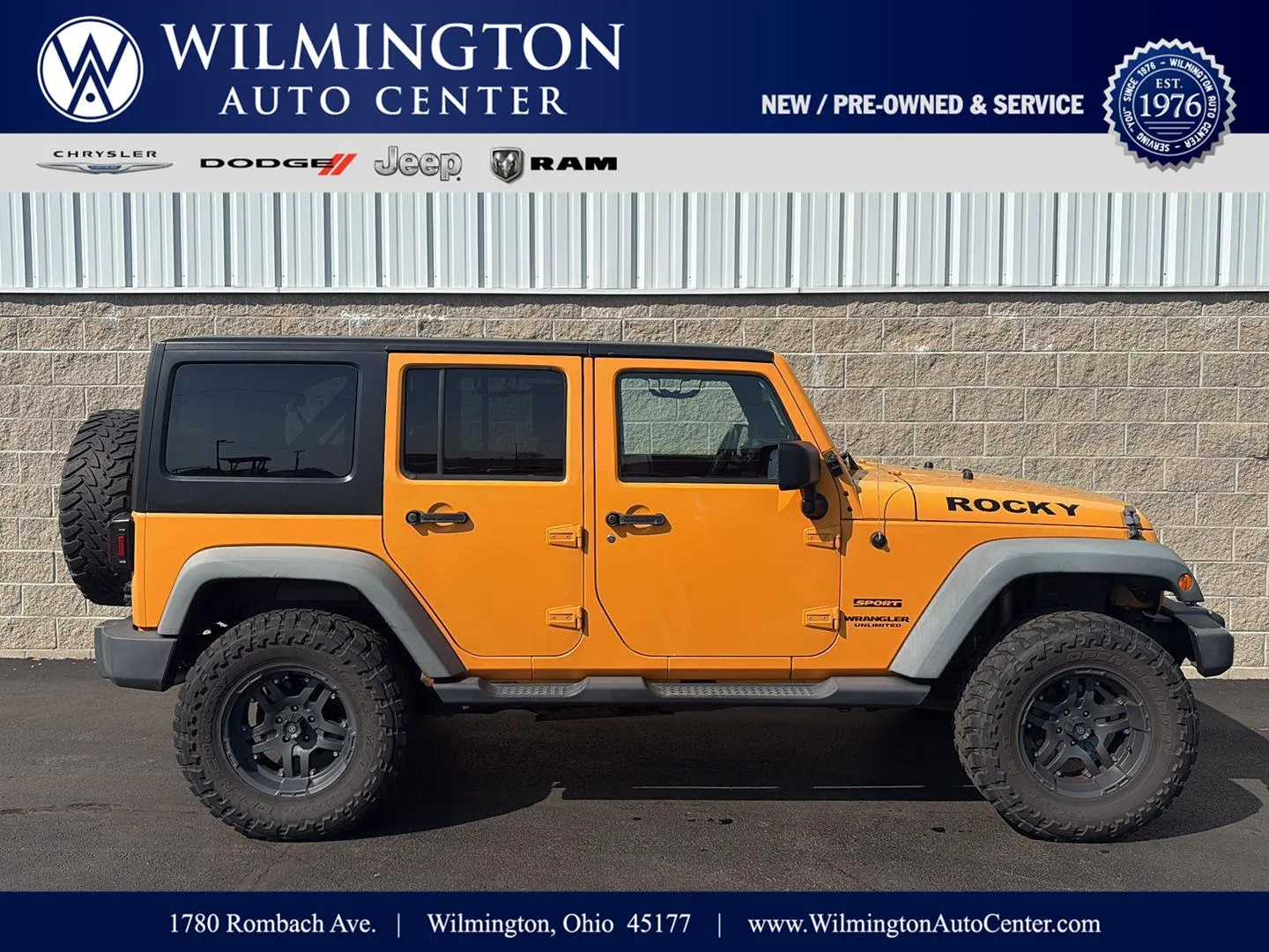 2012 Jeep Wrangler Unlimited Sport for sale in Wilmington, OH