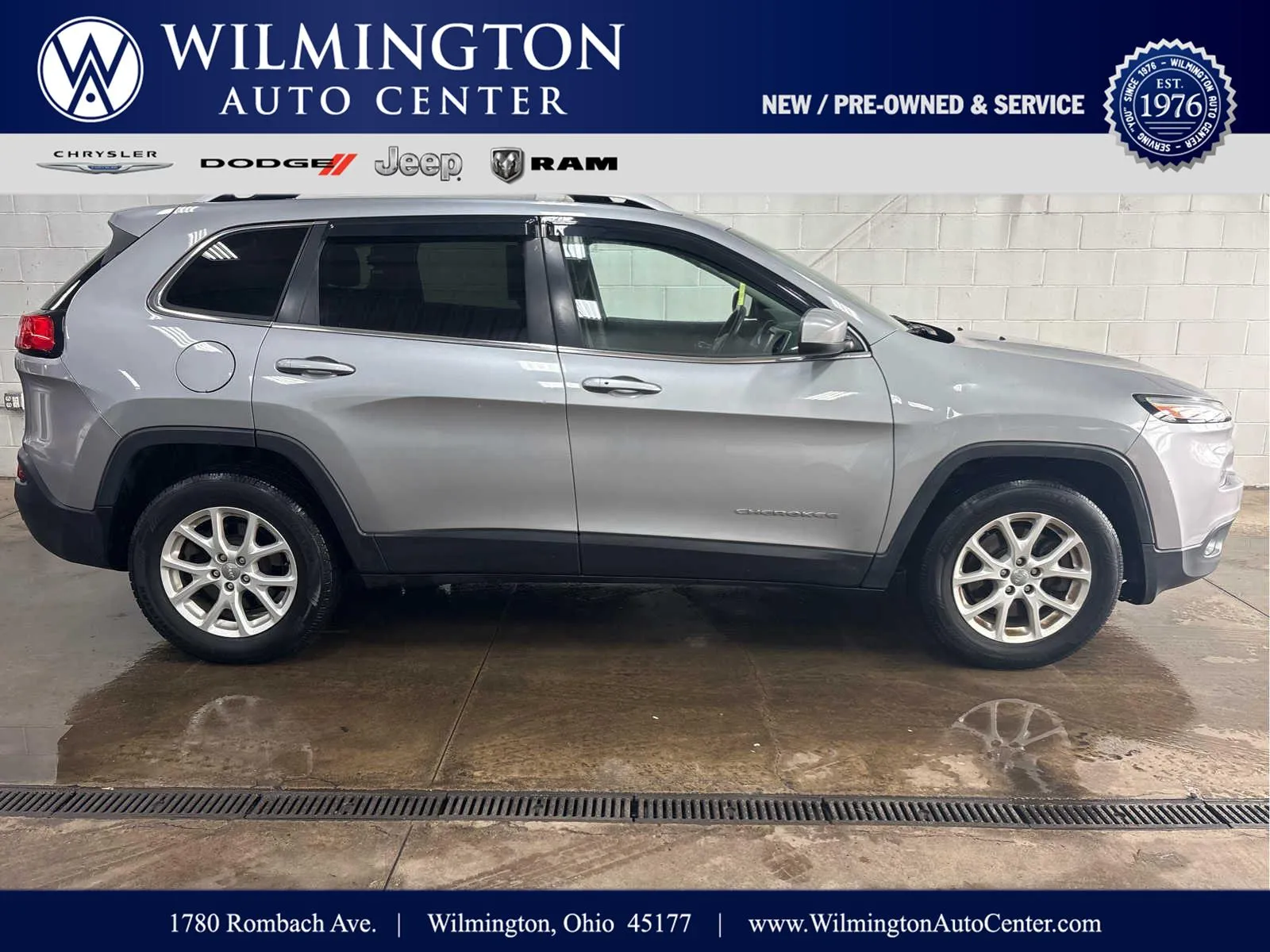Silver 2014 Jeep Cherokee Latitude for sale in Wilmington, OH