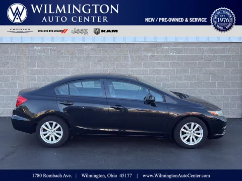 Black 2012 Honda Civic Sdn EX for sale in Wilmington, OH