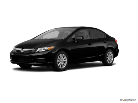 Black 2012 Honda Civic Sdn EX for sale in Wilmington, OH