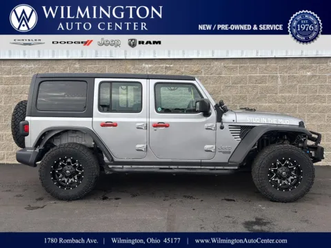 Silver 2018 Jeep Wrangler Unlimited Sport for sale in Wilmington, OH