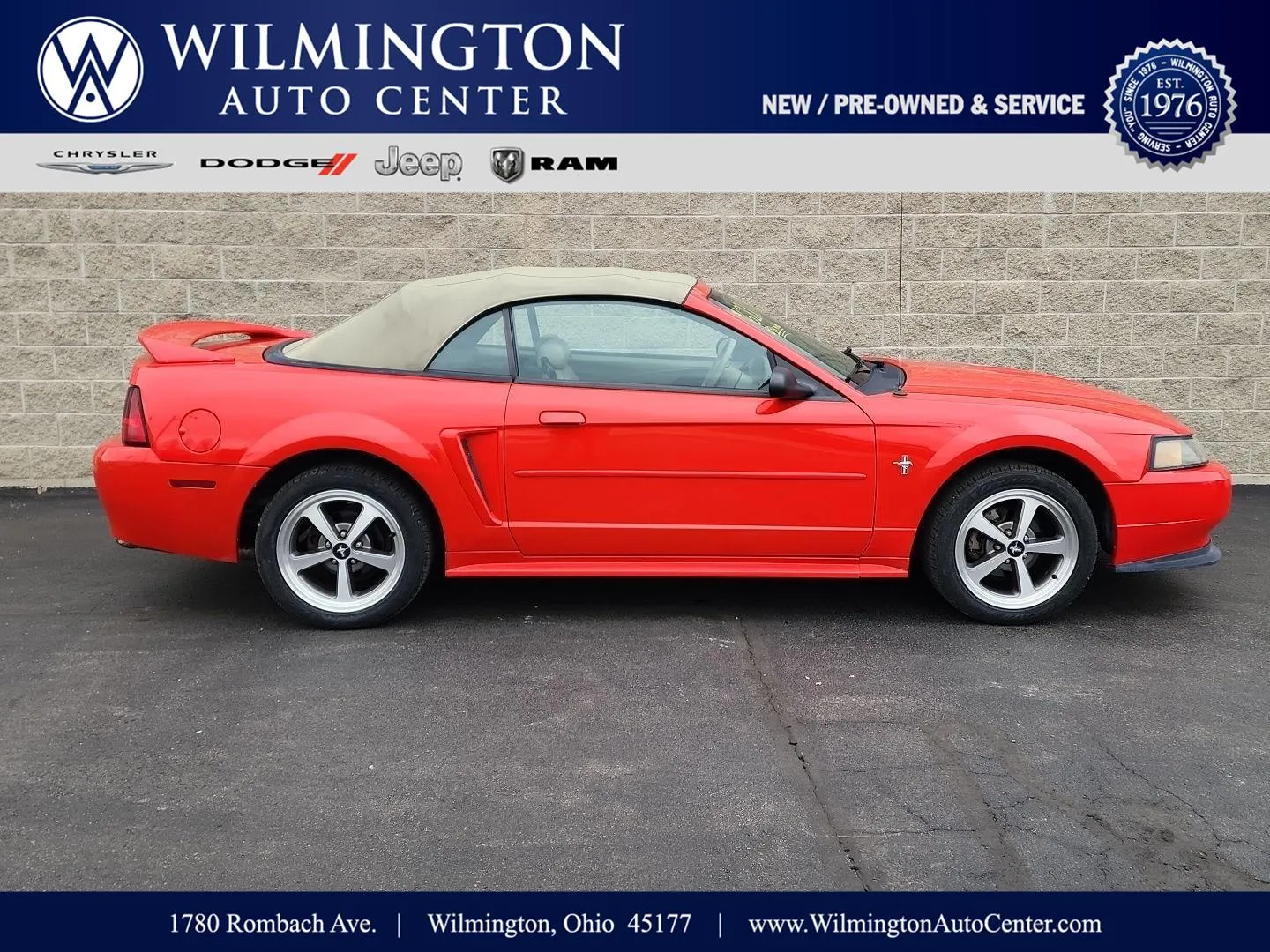 Red 2001 Ford Mustang Deluxe for sale in Wilmington, OH