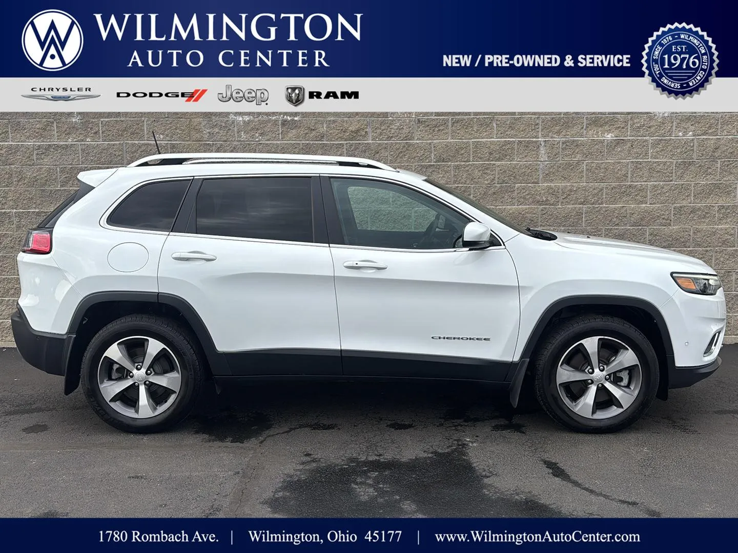 White 2021 Jeep Cherokee Limited for sale in Wilmington, OH