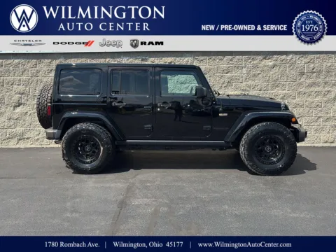 Black 2016 Jeep Wrangler Unlimited 75th Anniversary for sale in Wilmington, OH