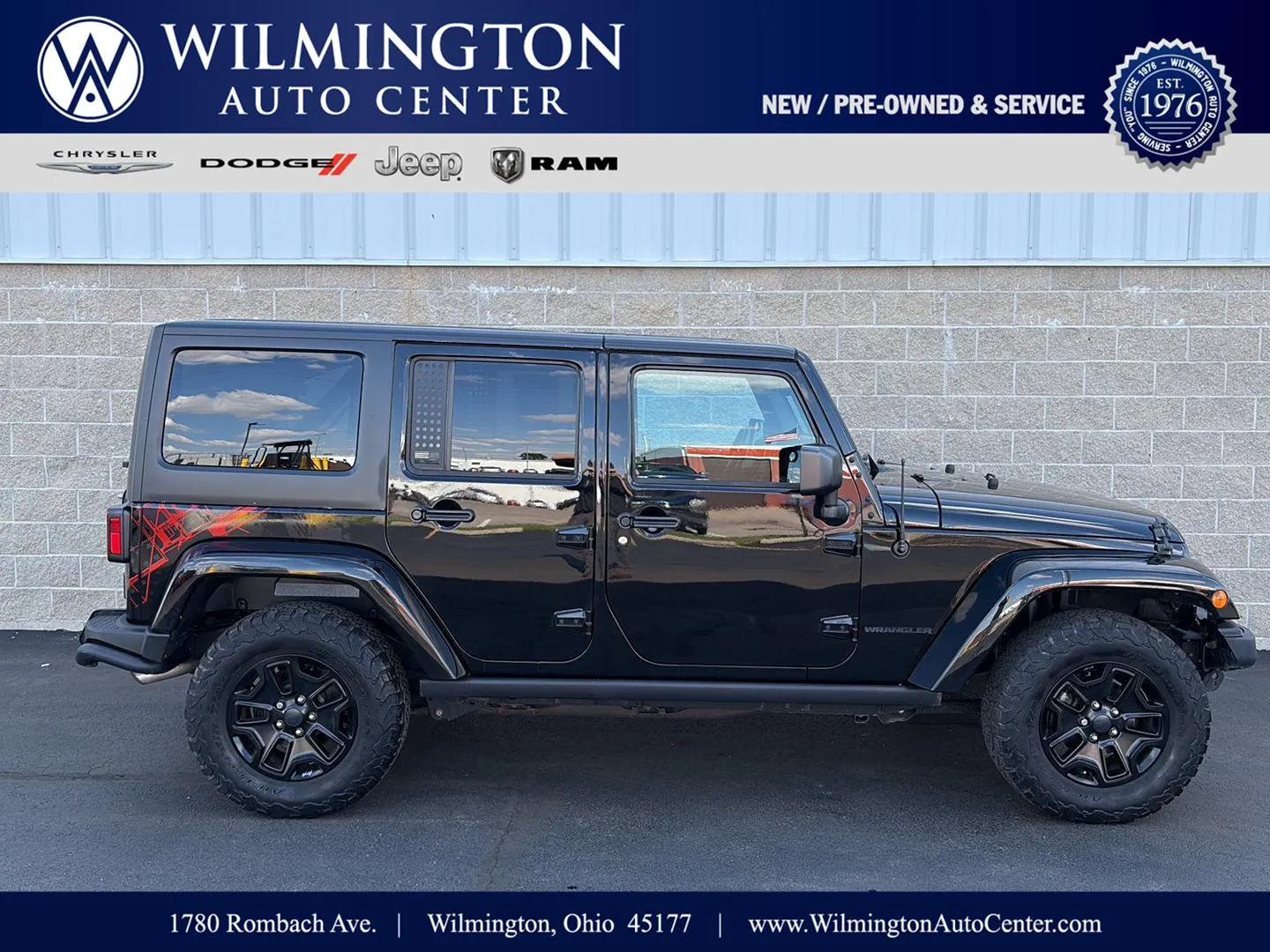 Black 2016 Jeep Wrangler Unlimited Backcountry for sale in Wilmington, OH