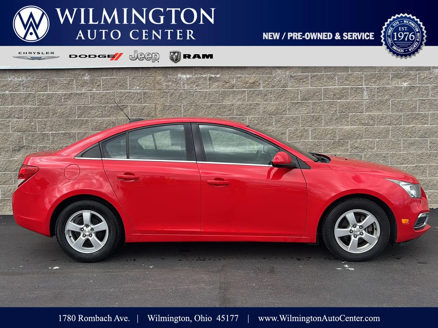 2015 Chevrolet Cruze LT for sale in Wilmington, OH