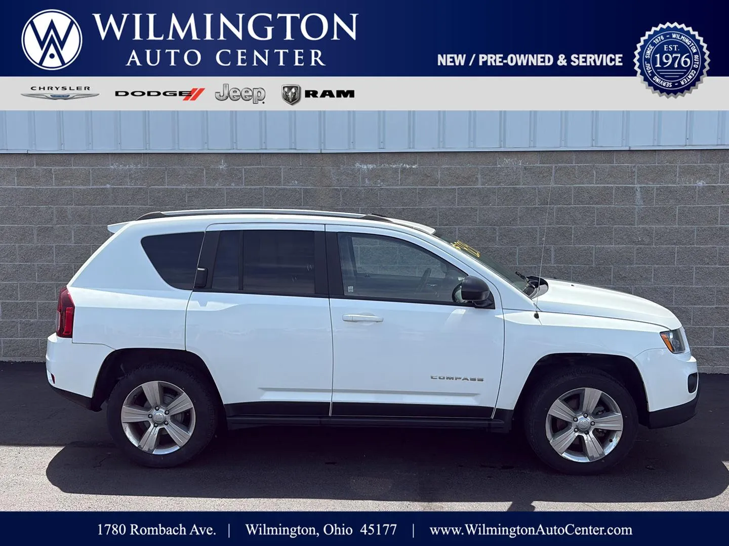 White 2017 Jeep Compass Sport for sale in Wilmington, OH