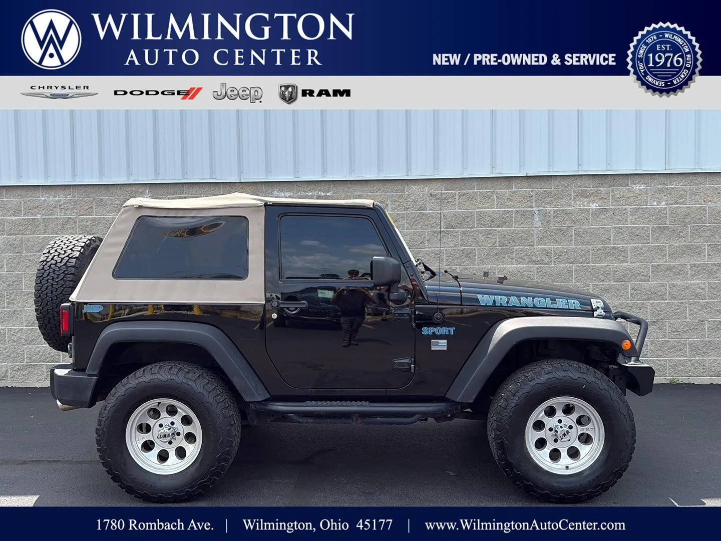 Black 2016 Jeep Wrangler Sport for sale in Wilmington, OH