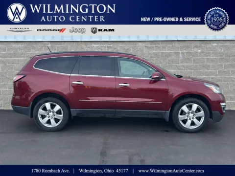 Red 2016 Chevrolet Traverse LTZ for sale in Wilmington, OH