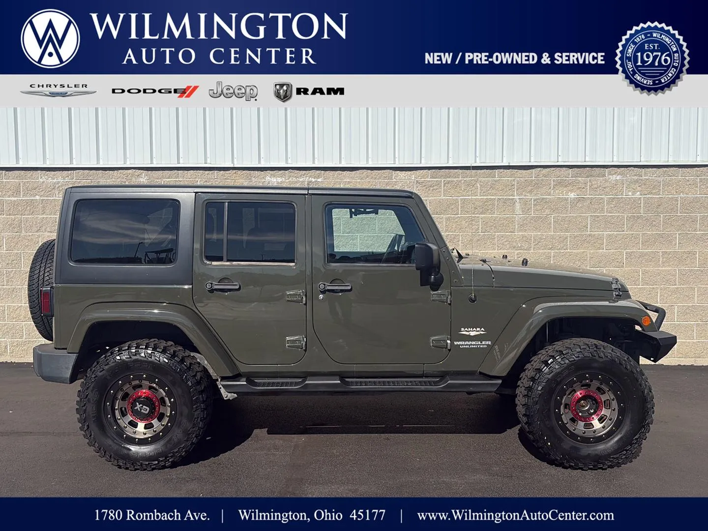 Green 2015 Jeep Wrangler Unlimited Sahara for sale in Wilmington, OH