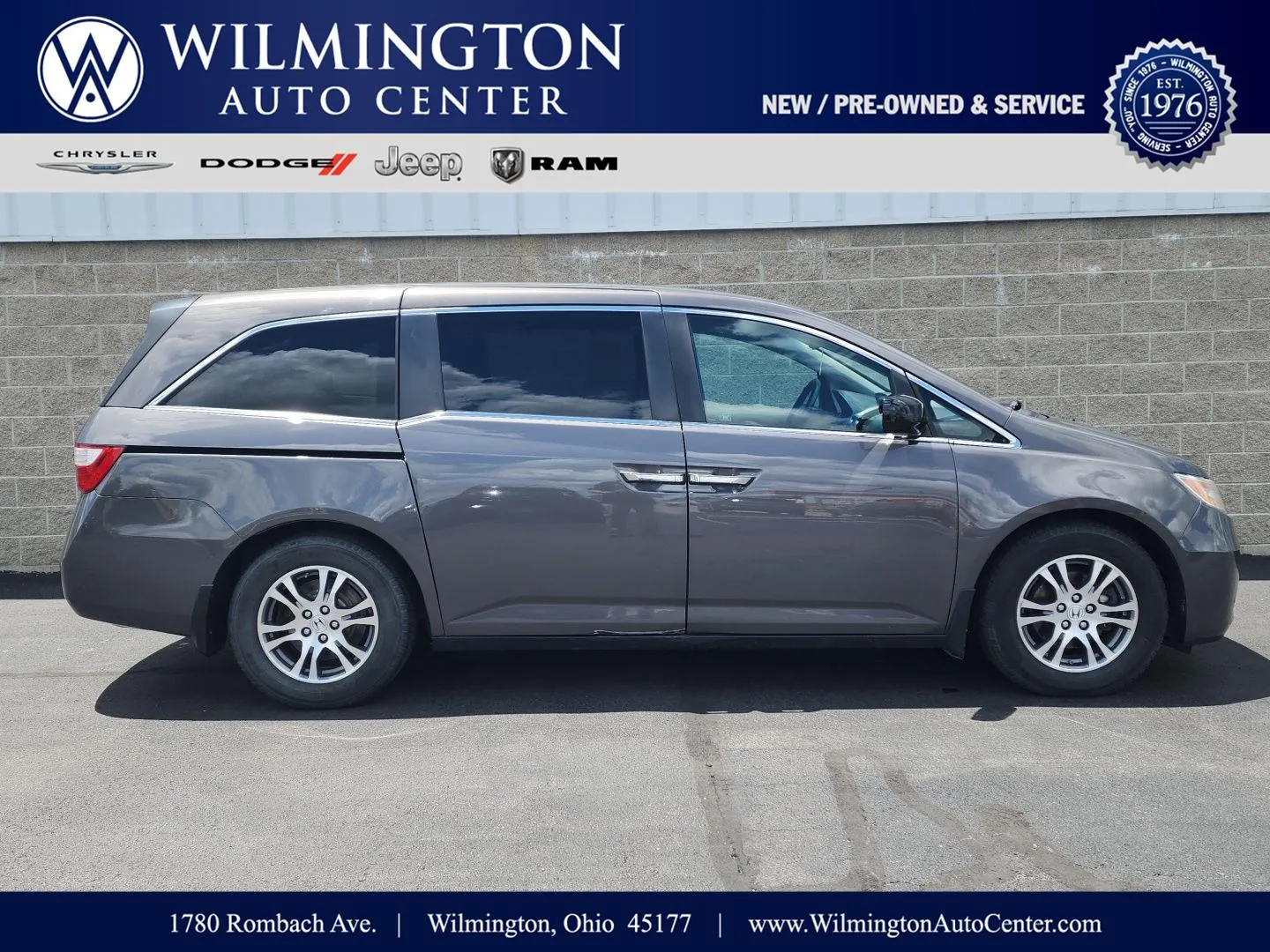 Gray 2012 Honda Odyssey EX-L for sale in Wilmington, OH