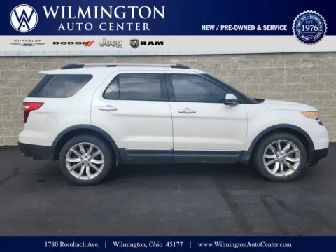 White 2013 Ford Explorer Limited for sale in Wilmington, OH