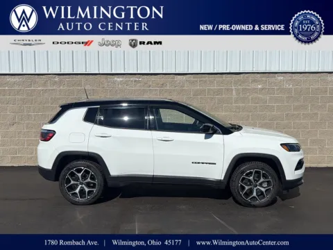 White 2025 Jeep Compass Limited for sale in Wilmington, OH