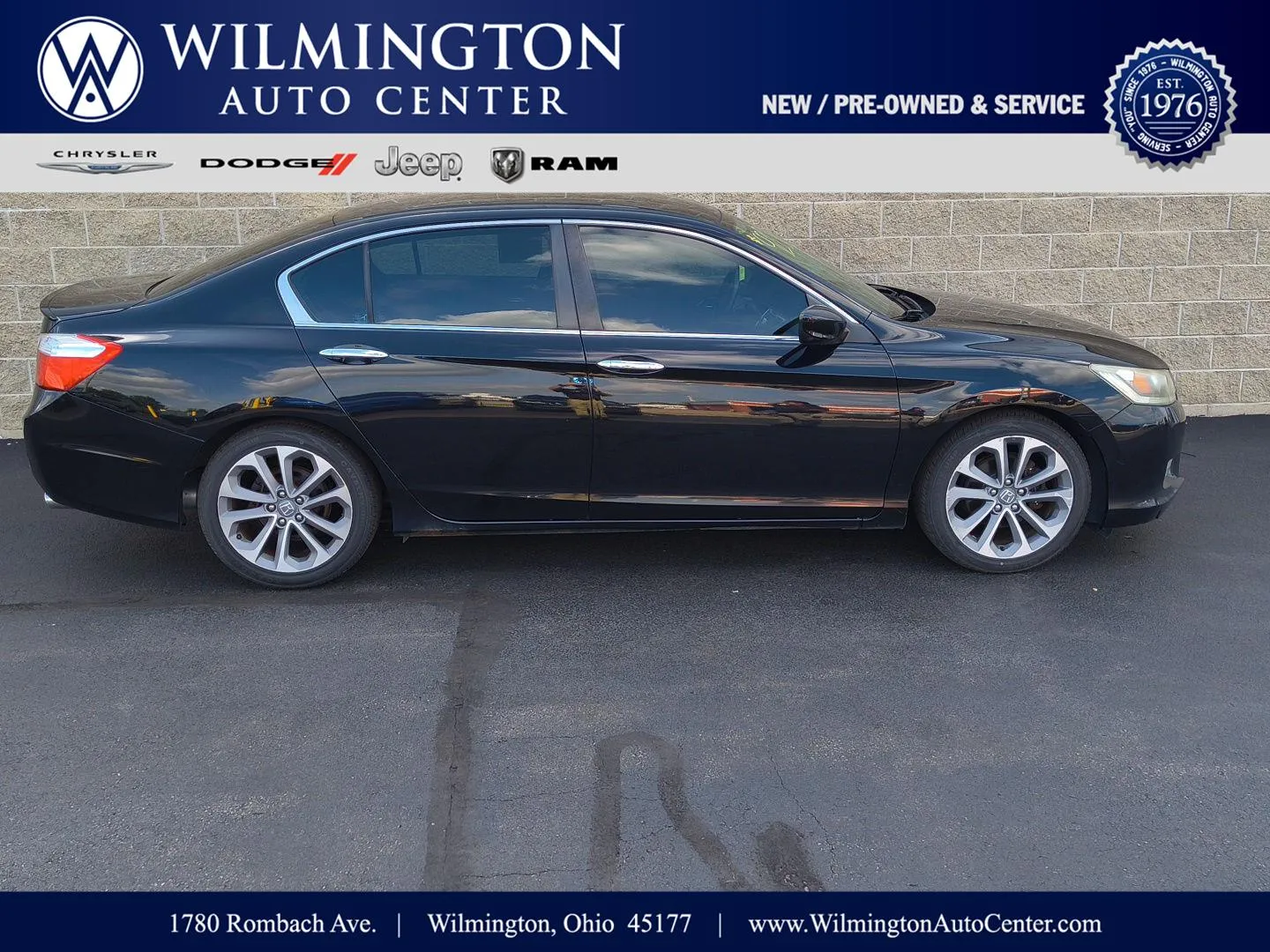 Used 2014 Honda Accord Sport with VIN 1HGCR2F53EA105474 for sale in Wilmington, OH