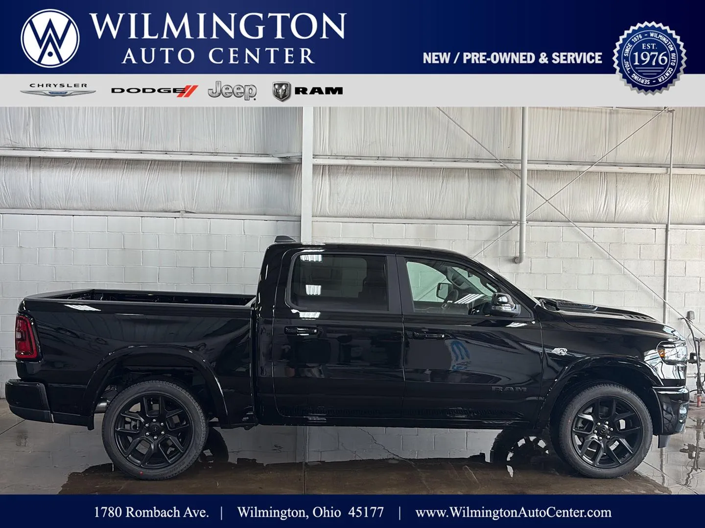 Black 2026 Ram 1500 Laramie for sale in Wilmington, OH