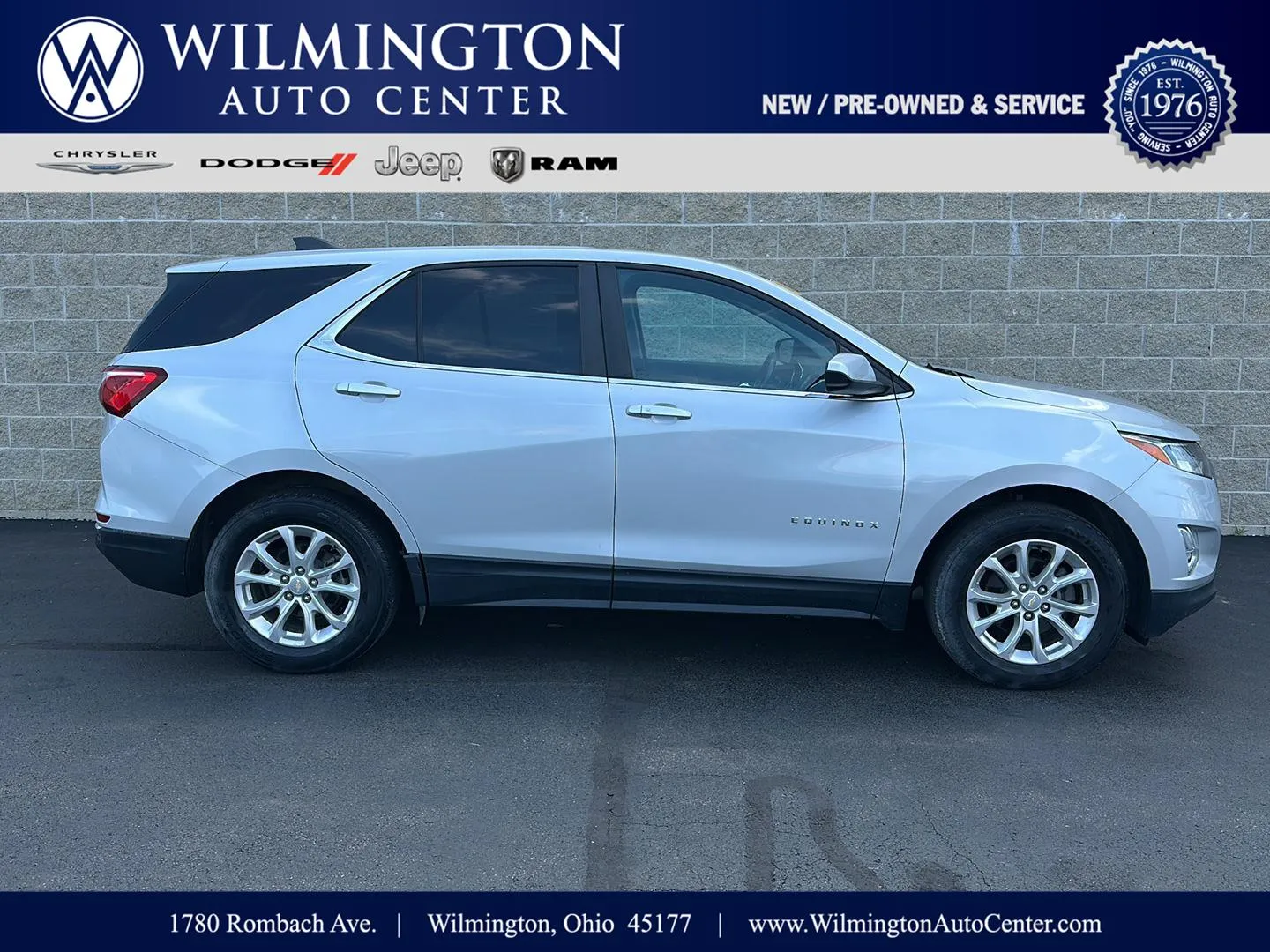 Silver 2021 Chevrolet Equinox LT for sale in Wilmington, OH