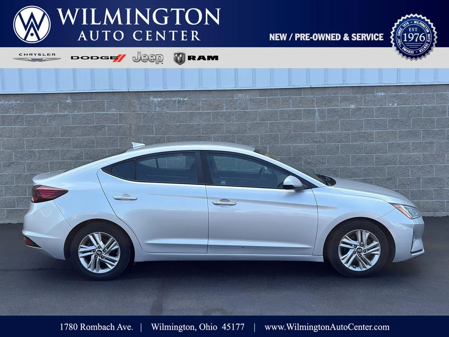 Silver 2019 Hyundai Elantra SEL for sale in Wilmington, OH