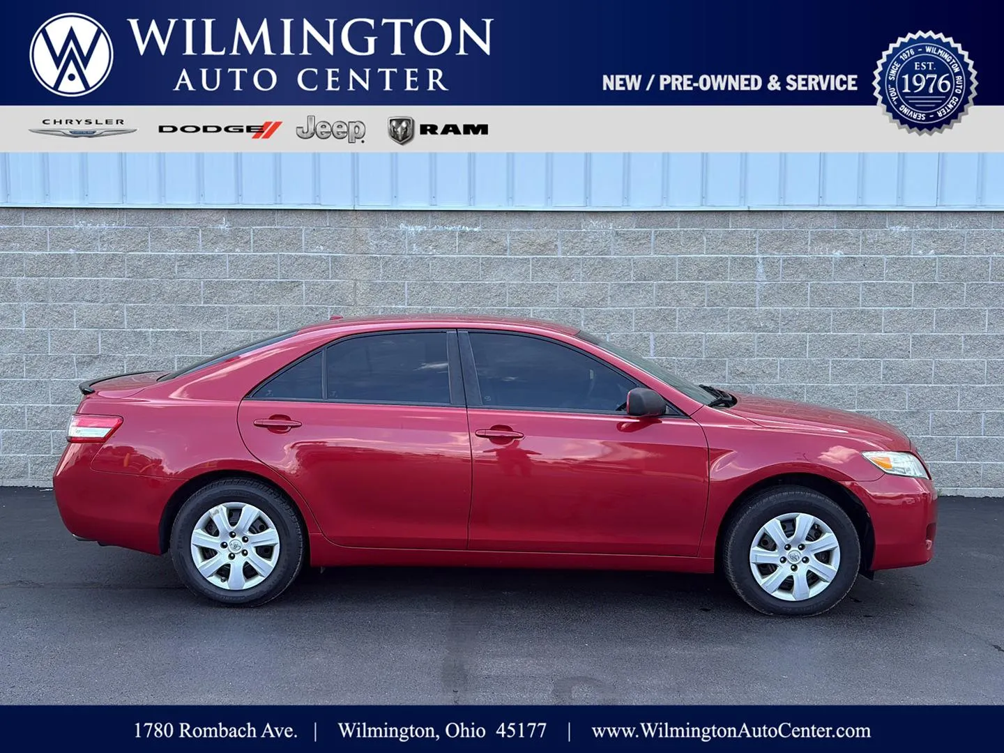 Red 2010 Toyota Camry LE for sale in Wilmington, OH