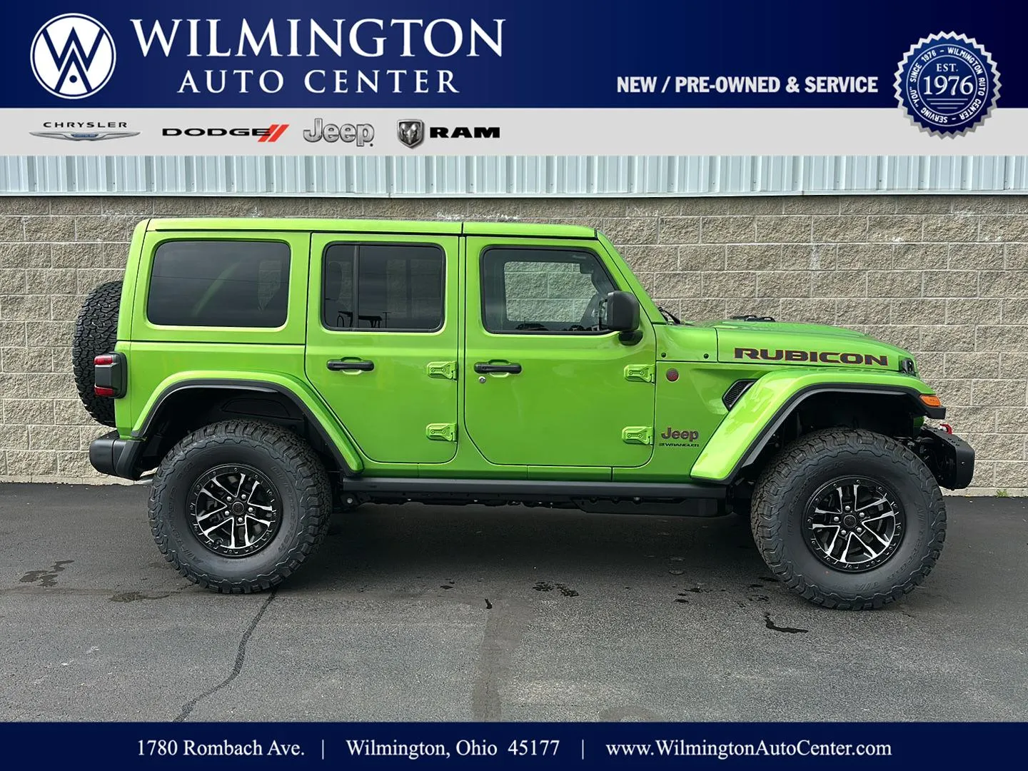 Green 2026 Jeep Wrangler Rubicon X for sale in Wilmington, OH