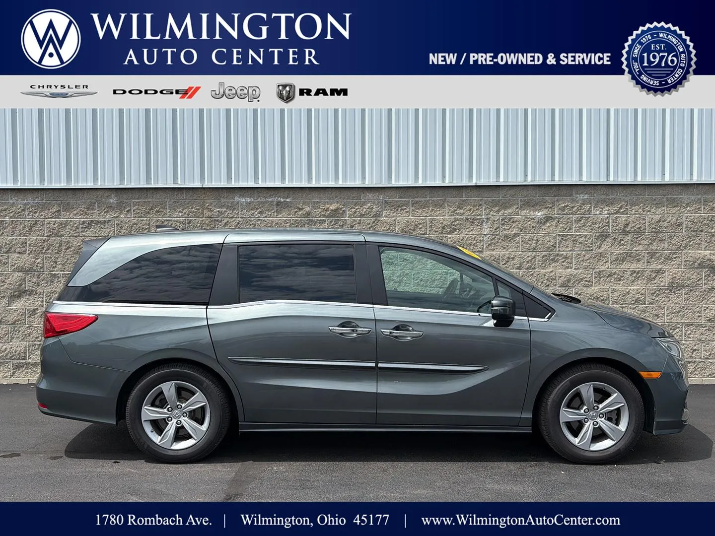 Gray 2018 Honda Odyssey EX-L for sale in Wilmington, OH