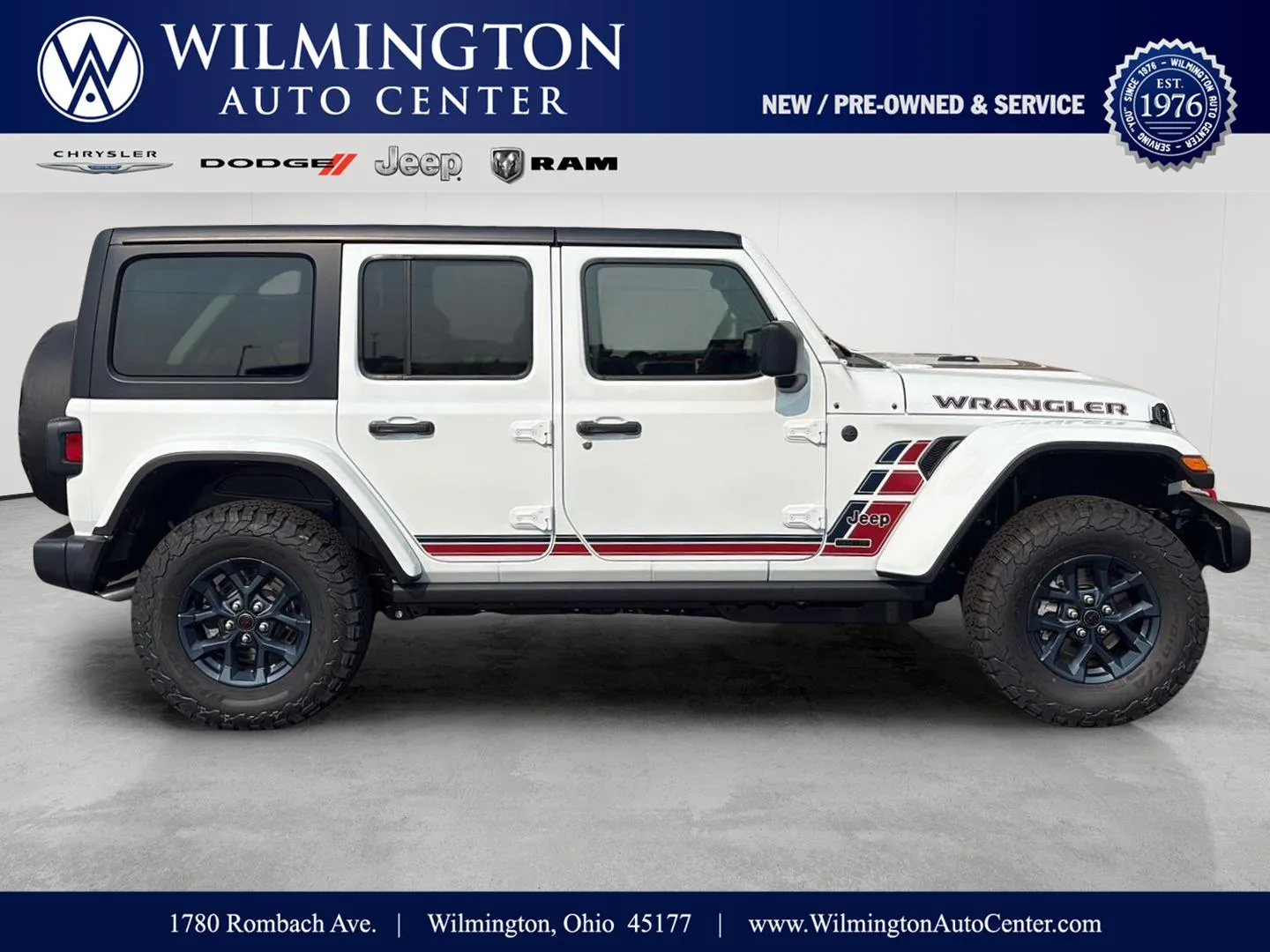 White 2026 Jeep Wrangler America 250 for sale in Wilmington, OH