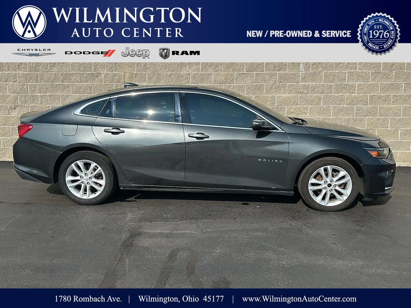 Gray 2016 Chevrolet Malibu LT for sale in Wilmington, OH