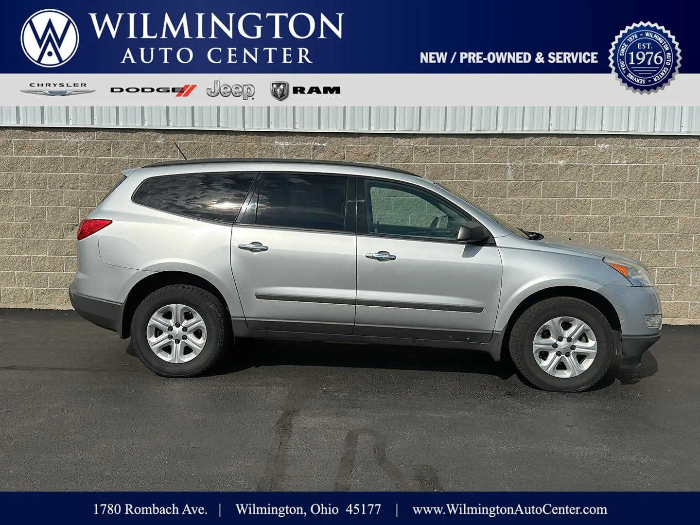 Silver 2012 Chevrolet Traverse LS for sale in Wilmington, OH
