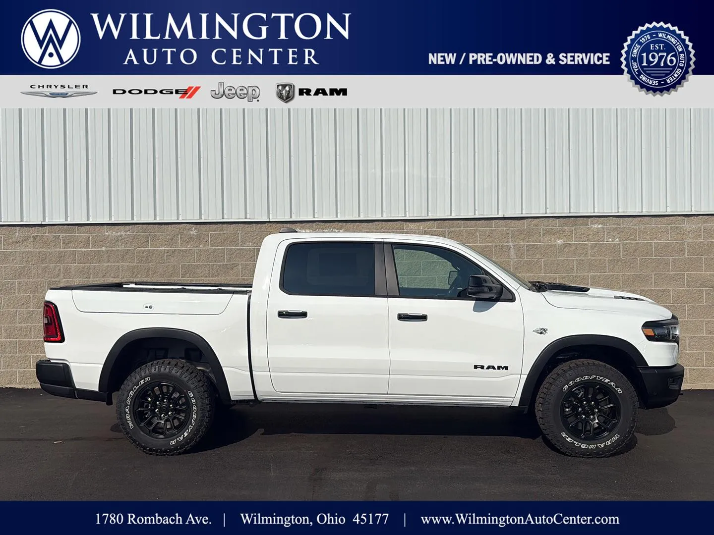 White 2026 Ram 1500 Rebel for sale in Wilmington, OH