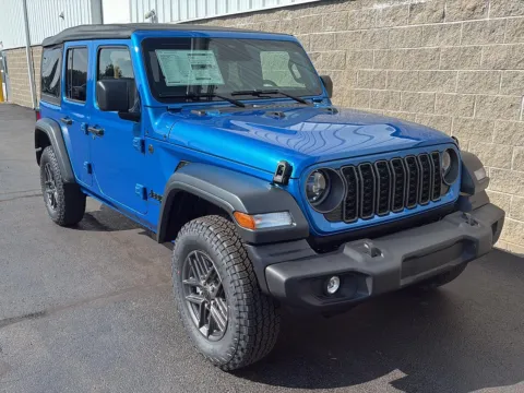 Photos of 2026 Jeep Wrangler Sport S for sale in Wilmington, OH at Wilmington Auto Center Chrysler Dodge Jeep RAM