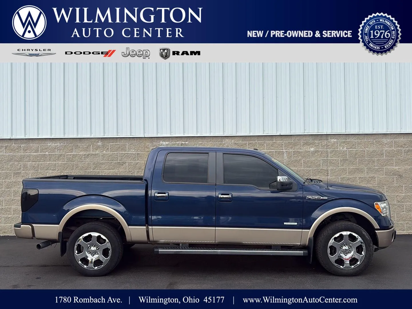 Blue 2012 Ford F-150 Lariat for sale in Wilmington, OH