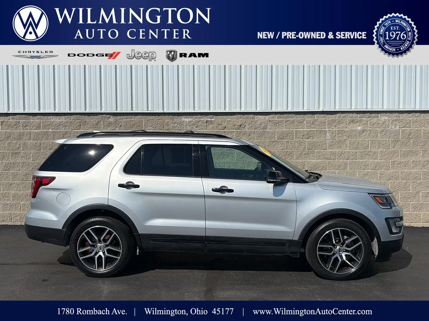 Silver 2017 Ford Explorer Sport for sale in Wilmington, OH