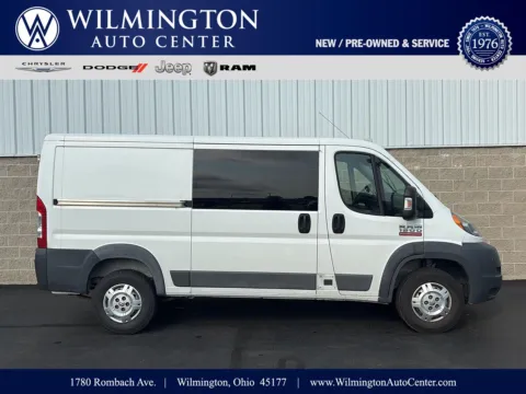 White 2017 Ram ProMaster Cargo Van 1500 LOW ROOF TRADESMAN 136-IN. WB for sale in Wilmington, OH