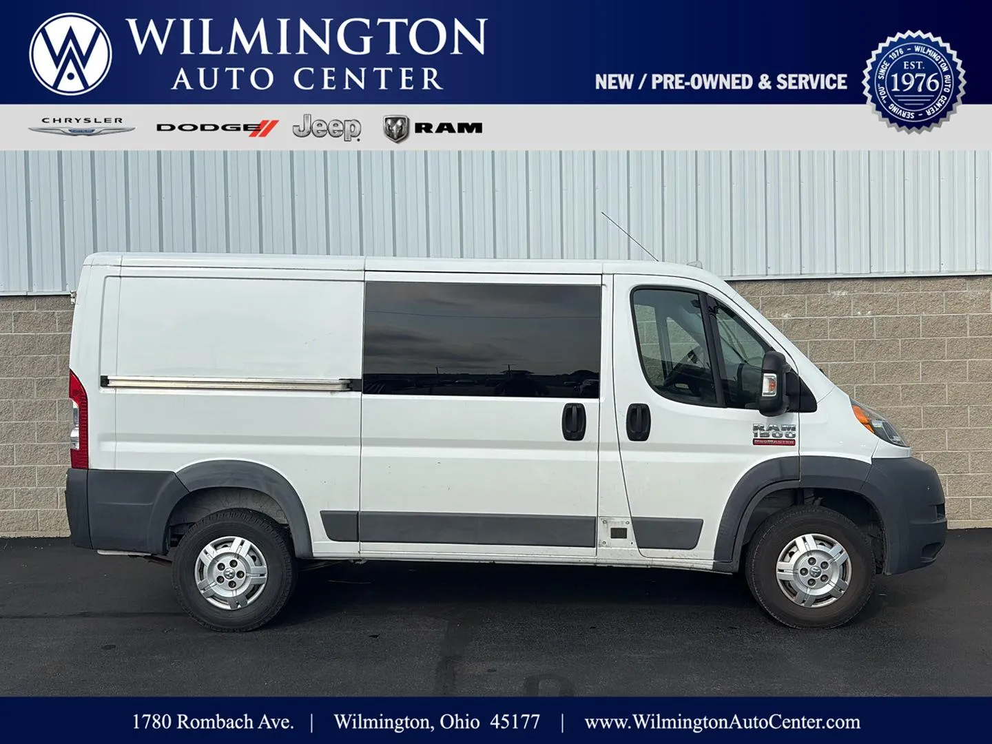 2017 Ram ProMaster Cargo Van 1500 LOW ROOF TRADESMAN 136-IN. WB for sale in Wilmington, OH