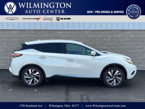 White 2015 Nissan Murano Platinum for sale in Wilmington, OH