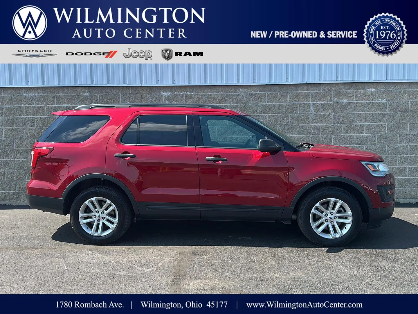 Red 2017 Ford Explorer for sale in Wilmington, OH