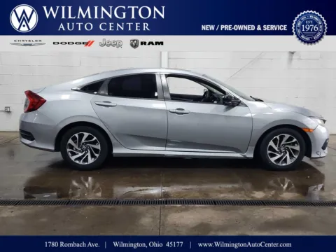 Silver 2016 Honda Civic Sedan EX for sale in Wilmington, OH