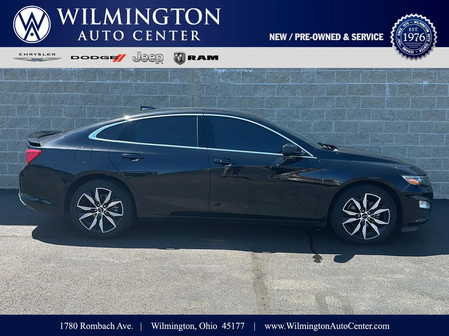 Black 2024 Chevrolet Malibu RS for sale in Wilmington, OH