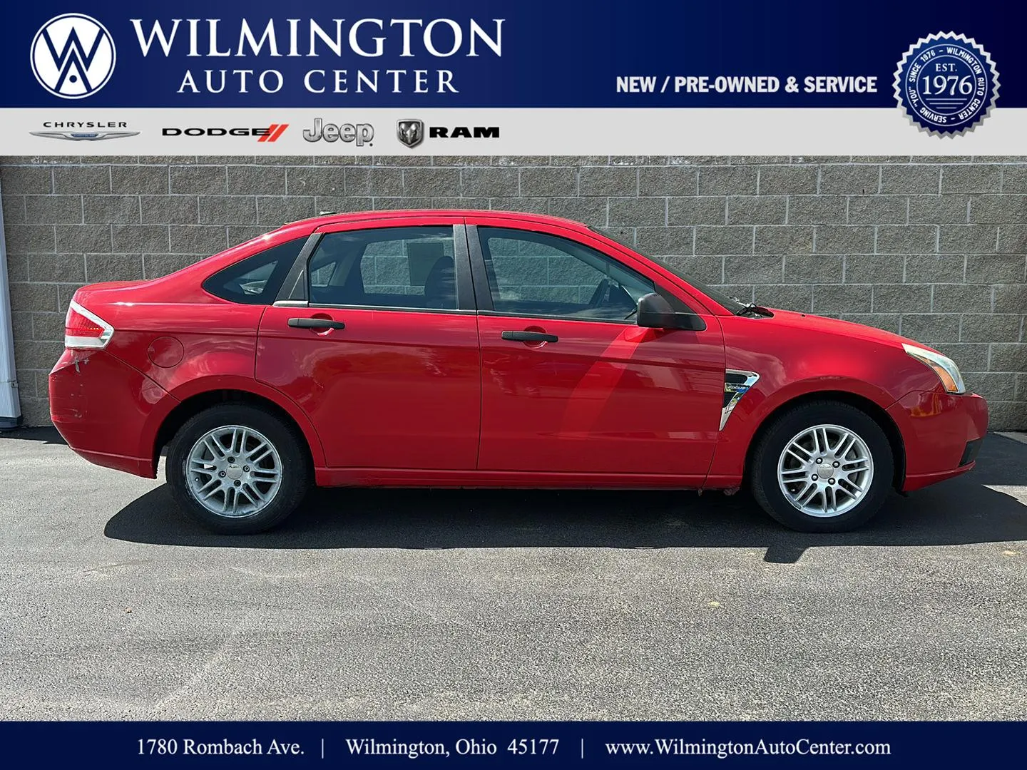Used 2008 Ford Focus SE with VIN 1FAHP35N08W130265 for sale in Wilmington, OH