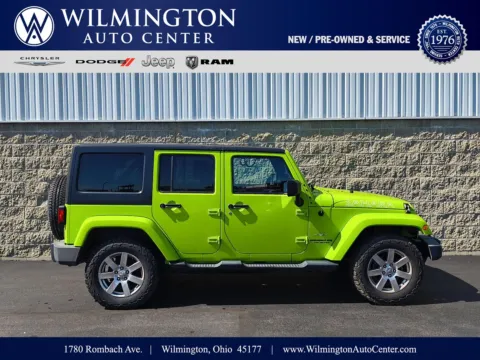 Green 2013 Jeep Wrangler Unlimited Sahara for sale in Wilmington, OH