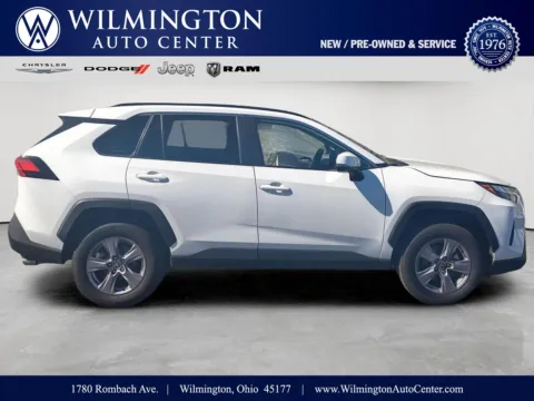 White 2025 Toyota RAV4 Hybrid XLE for sale in Wilmington, OH