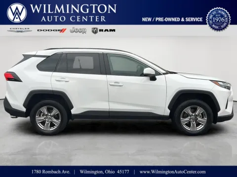 White 2025 Toyota RAV4 Hybrid XLE for sale in Wilmington, OH