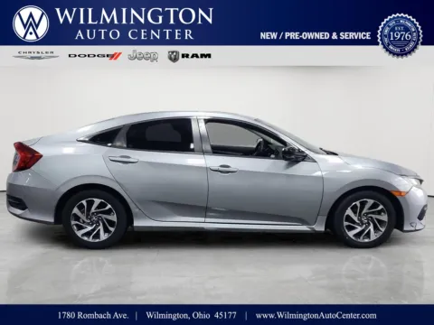 Silver 2016 Honda Civic Sedan EX for sale in Wilmington, OH