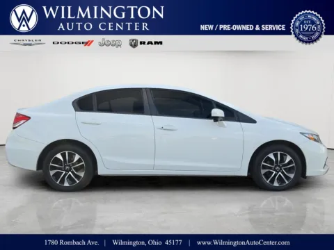 White 2015 Honda Civic Sedan EX for sale in Wilmington, OH