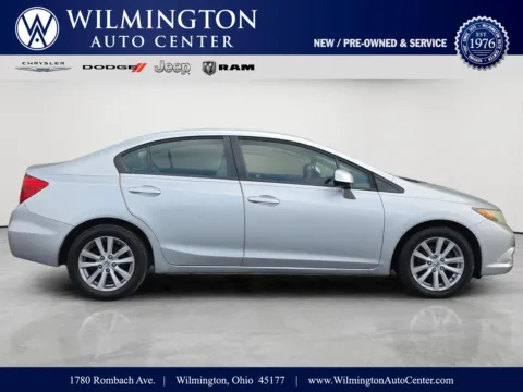 Silver 2012 Honda Civic Sdn EX for sale in Wilmington, OH