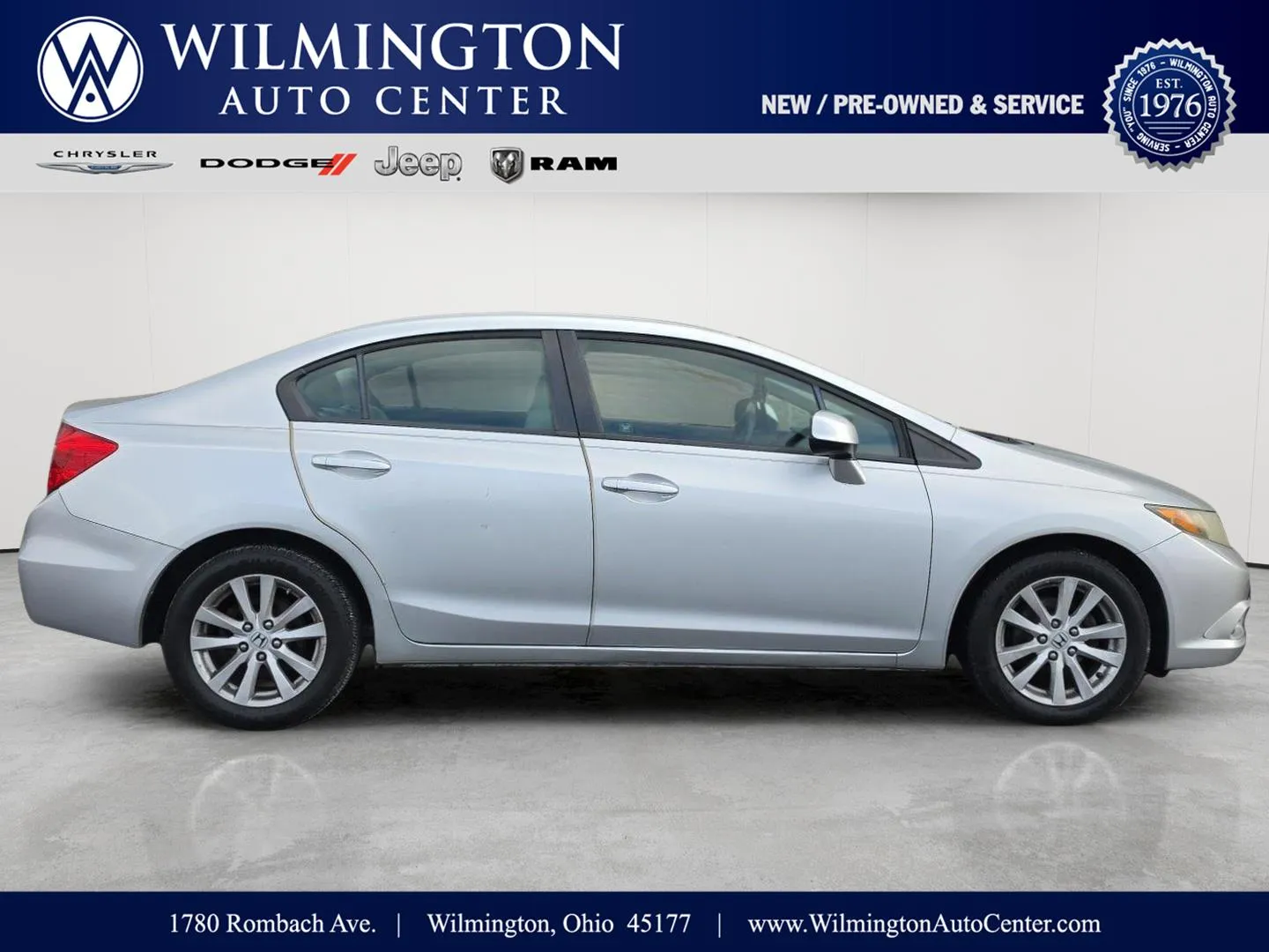 2012 Honda Civic Sdn EX for sale in Wilmington, OH